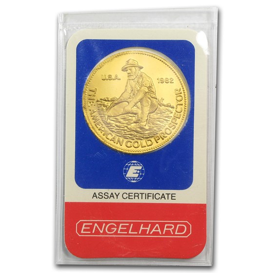 1 oz Gold Round - Engelhard (Prospector, In Assay) 1 oz Gold Round - Engelhard (Prospector, In Assay)